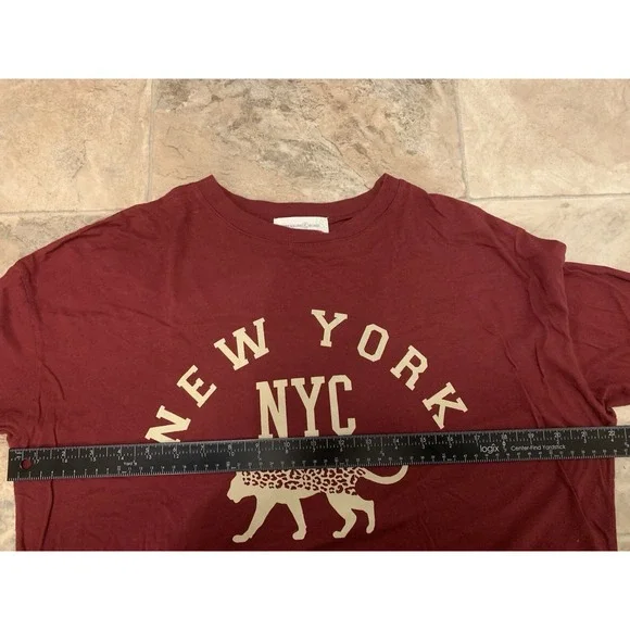 Treasure & Bond Shirt Women's XS Red New York Long Sleeve - Picture 5 of 6